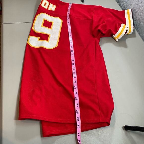 Chiefs XL Logo 7 89 Rison Jersey Red White Short Sleeve Top Shirt Team Vintage - Picture 8 of 13